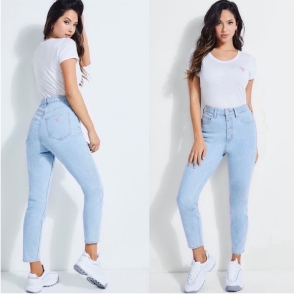 Guess 90’s skinny jeans light wash - Picture 2 of 9